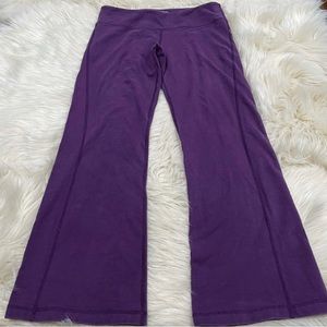 Purple lulu flared leggings used size 10!